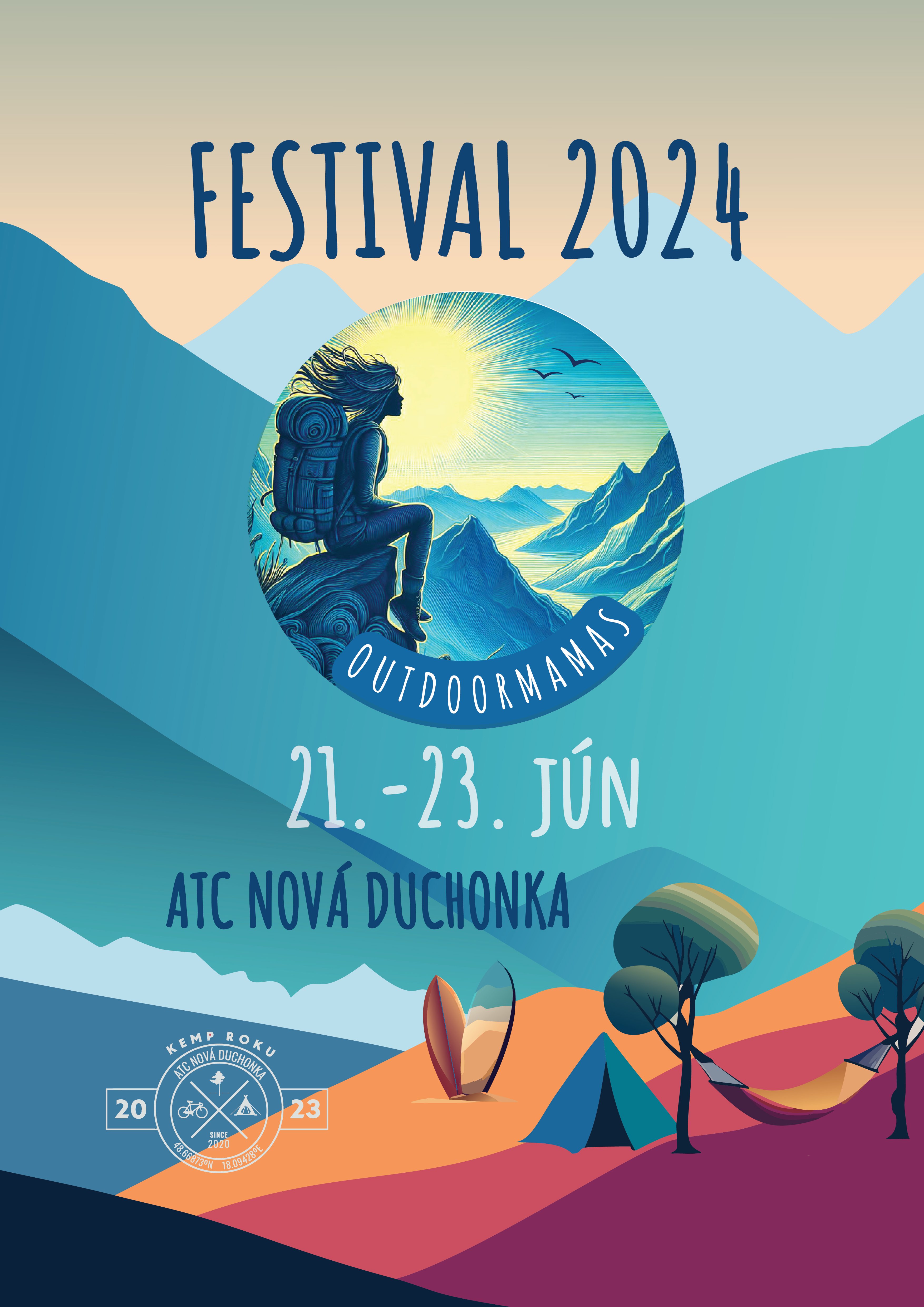outdoormamas festival 2024 nova duchonka kemp kempovacka rodinny rodina opekacka decathlon
