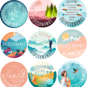 nalepky outdoormamas festival